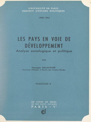 cover image of Les pays en voie de développement (2)